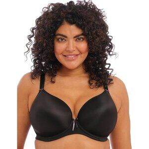 Elomi BLACK Bijou Underwire Convertible Plunge Bra US 40K New
